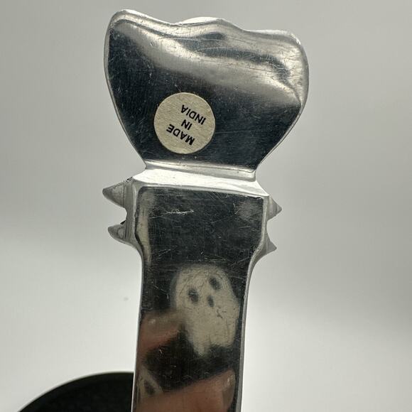 Cast Silvertone Metal Bee Salad Spoon and Fork Serving Set - Picture 6 of 6